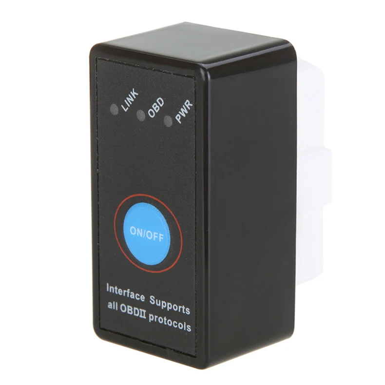 Super Mini Bluetooth ELM327 Interface OBD2 CAN-BUS Diagnostic Car Scanner Tool Car Styling
Super Mini Bluetooth ELM327 Interface OBD2 CAN-BUS Diagnostic Car Scanner Tool Car Styling