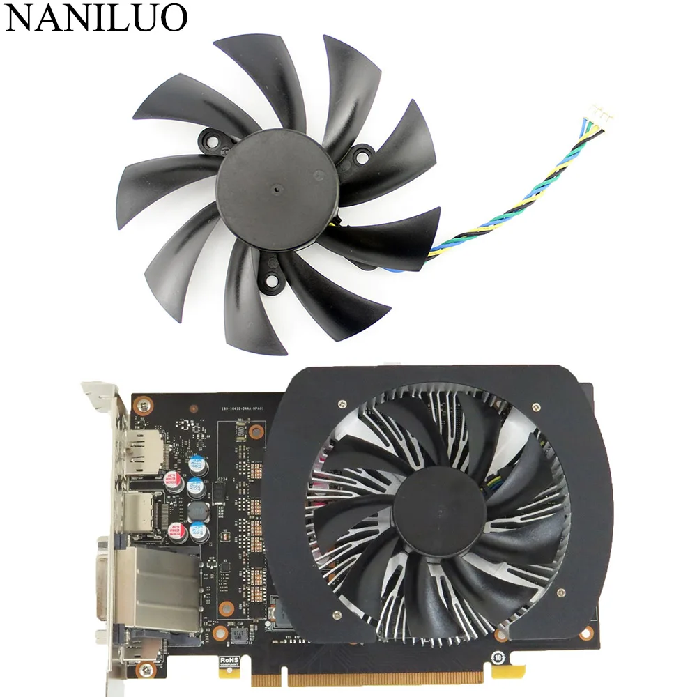 New 87mm DC 12V 4Pin VGA Cooler Fan Replacement For Zotac GTX1060 6Gb GTX 1060 3GB Mini Graphics Video Card
New 87mm DC 12V 4Pin VGA Cooler Fan Replacement For Zotac GTX1060 6Gb GTX 1060 3GB Mini Graphics Video Card