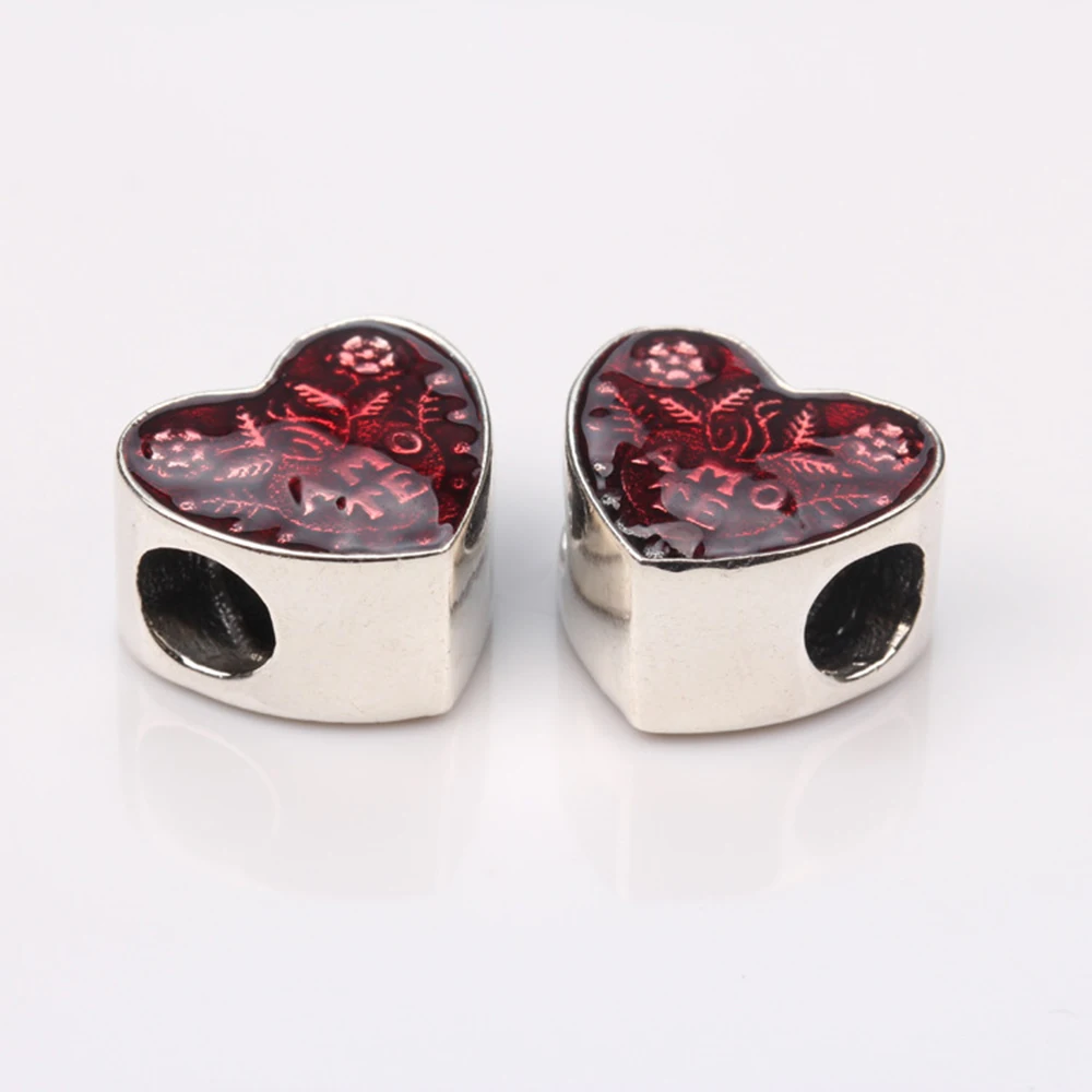 Hot Sale 1pc Silver Color Charm Bead Chinese Red Heart Shape Glaze Beads For Original Pandora Charm Bracelets & Bangles Jewelry
Hot Sale 1pc Silver Color Charm Bead Chinese Red Heart Shape Glaze Beads For Original Pandora Charm Bracelets & Bangles Jewelry