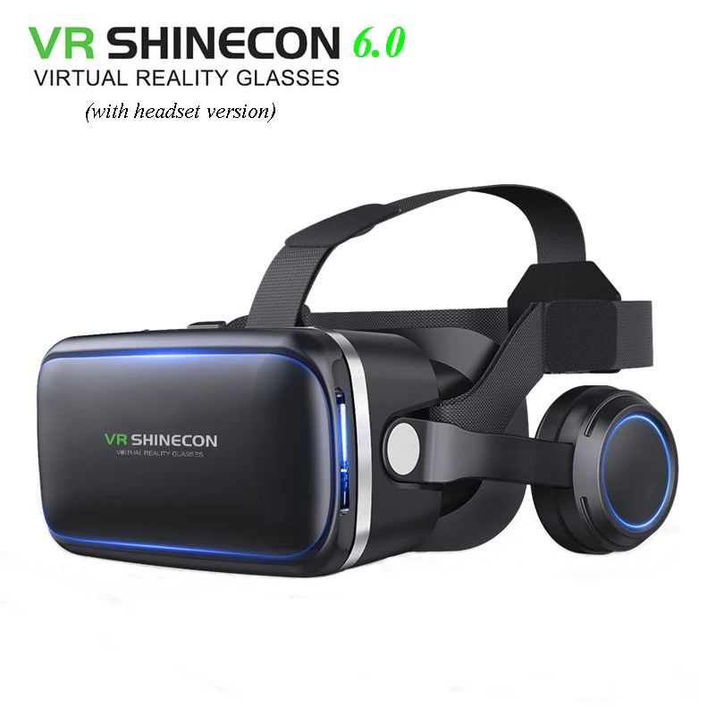 VR Shinecon 6.0 3D glasses Virtual Reality goggles google Cardboard VR BOX 2.0 VR headset with headphones gampad For smartphone
VR Shinecon 6.0 3D glasses Virtual Reality goggles google Cardboard VR BOX 2.0 VR headset with headphones gampad For smartphone
