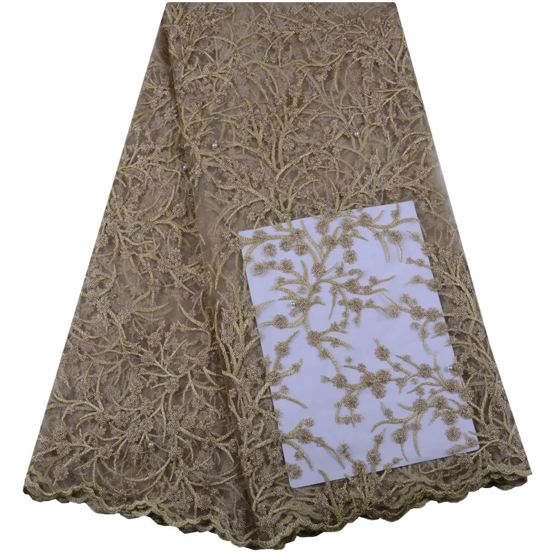 Gold African Tulle Lace 2019 French Net Lace Fabric High Quality With Stones Nigerian Embroidery Mesh Lace For Women Dress S1422
Gold African Tulle Lace 2019 French Net Lace Fabric High Quality With Stones Nigerian Embroidery Mesh Lace For Women Dress S1422