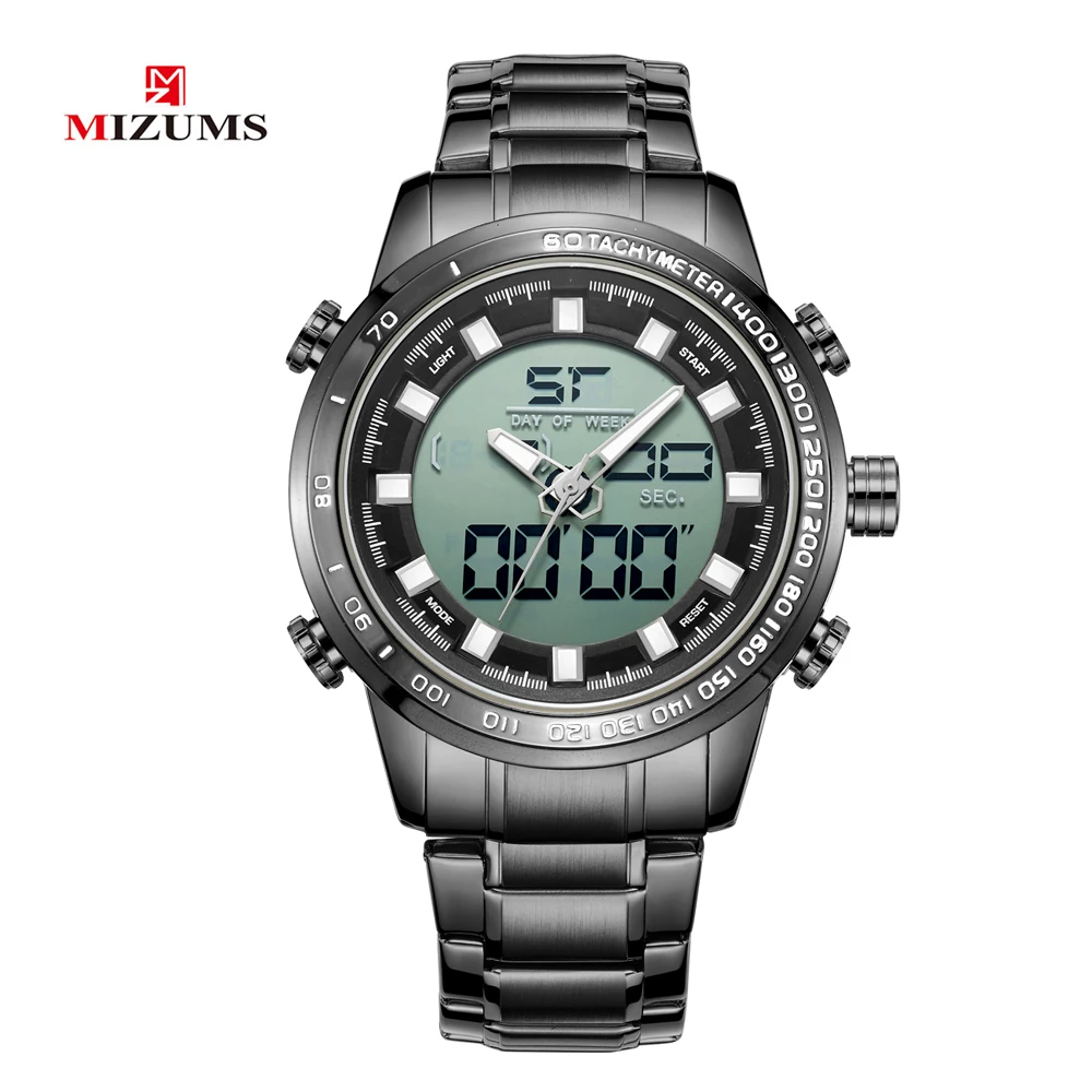Quartz Watches Men Black Stainless Steel Band Men's Wrist Digital Watches Man Luxury Brand MIZUMS Waterproof Sport Male Clock
Quartz Watches Men Black Stainless Steel Band Men's Wrist Digital Watches Man Luxury Brand MIZUMS Waterproof Sport Male Clock