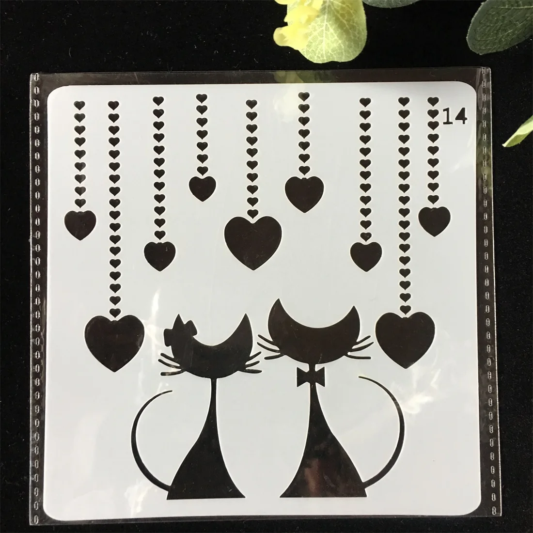 1Pcs 13cm Lover Heart Cat DIY Layering Stencils Wall Painting Scrapbook Coloring Embossing Album Decorative Card Template
1Pcs 13cm Lover Heart Cat DIY Layering Stencils Wall Painting Scrapbook Coloring Embossing Album Decorative Card Template