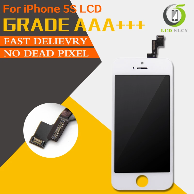 100% Grade AAA For iPhone 5S LCD Pantalla Screen Display Touch Screen Digitizer Assembly Black White replace Tempered film+Tools
100% Grade AAA For iPhone 5S LCD Pantalla Screen Display Touch Screen Digitizer Assembly Black White replace Tempered film+Tools