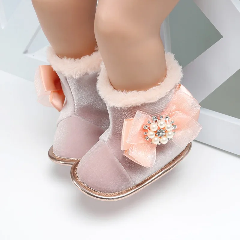 Newborn Baby Toddler Super Warm Winter Snow Boots Kids Flock Soft Bottom With Cute Flower Moccasins Boots
Newborn Baby Toddler Super Warm Winter Snow Boots Kids Flock Soft Bottom With Cute Flower Moccasins Boots