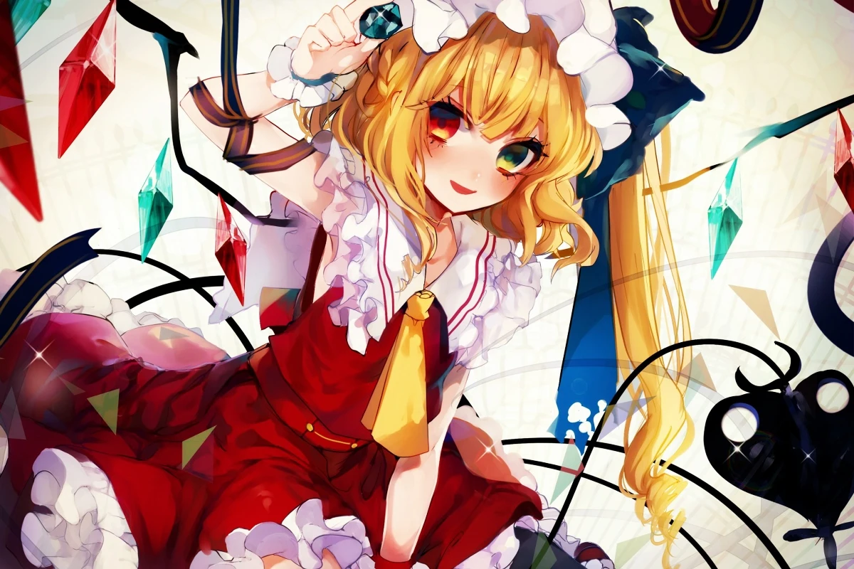 Девушка Touhou Project фландрин алый PJZK410 обычный Настенный декор для комнаты домашнее