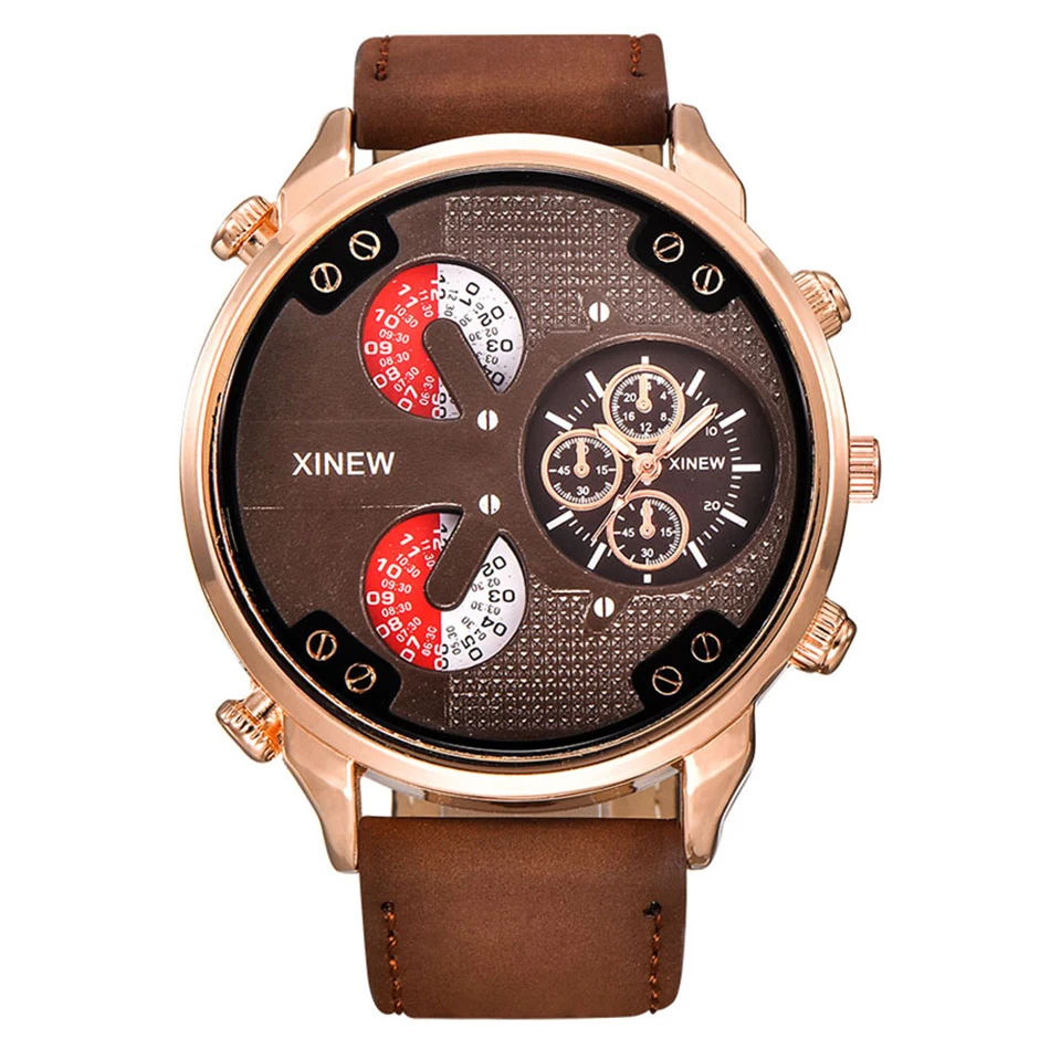 Mens Watches Top Brand XINEW 2018 Faux Leather Fashion Casual Big Dial Quartz Analog Watch Reloj Hombre Marca Deportivo Grande
Mens Watches Top Brand XINEW 2018 Faux Leather Fashion Casual Big Dial Quartz Analog Watch Reloj Hombre Marca Deportivo Grande