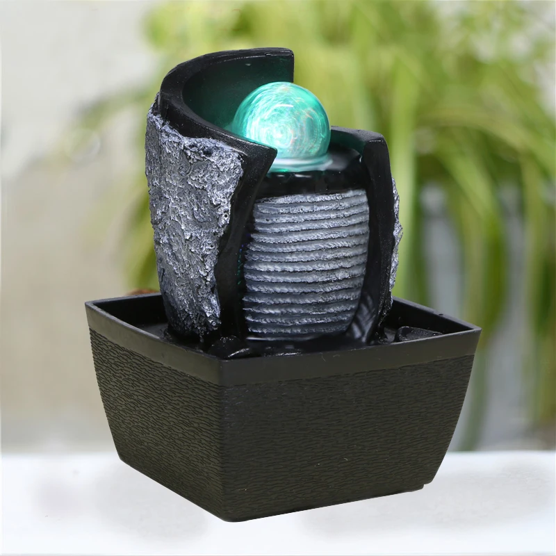 110V-220V Zen Style Tabletop Mini Water Fountain LED Crystal Ball Air Humidifier Feng Shui Living Ornaments Lucky Home Decor New
110V-220V Zen Style Tabletop Mini Water Fountain LED Crystal Ball Air Humidifier Feng Shui Living Ornaments Lucky Home Decor New