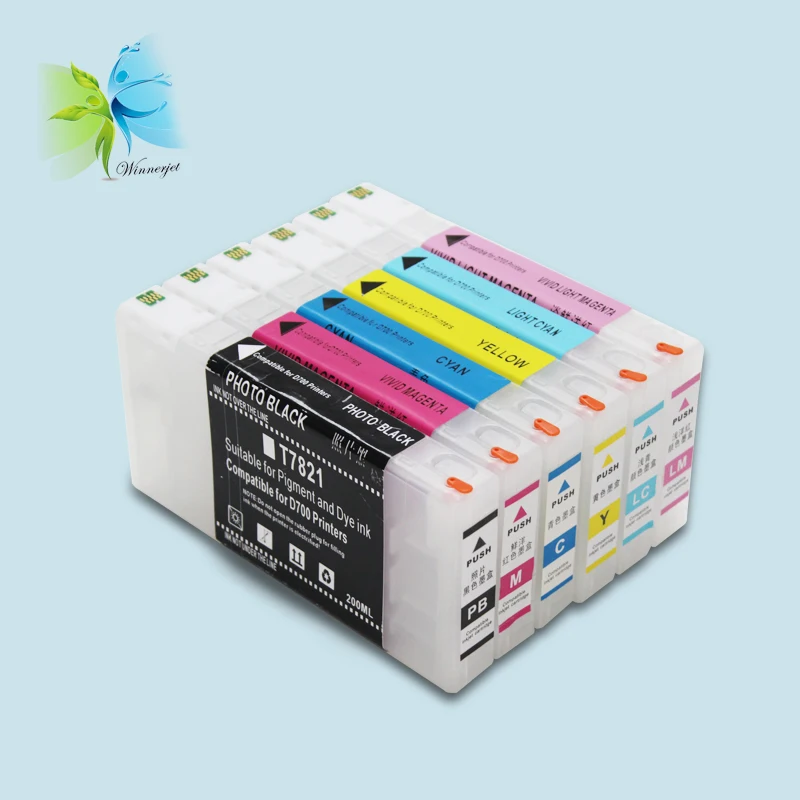 Многоразовый картридж с чернилами, 280 мл, 6 цветов, для принтера Epson D700 BK C M Y LC LM
Многоразовый картридж с чернилами, 280 мл, 6 цветов, для принтера Epson D700 BK C M Y LC LM