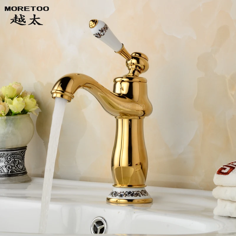European retro golden basin counter basin wash basin faucet Single hole hot and cold taps special offer free shipping
European retro golden basin counter basin wash basin faucet Single hole hot and cold taps special offer free shipping