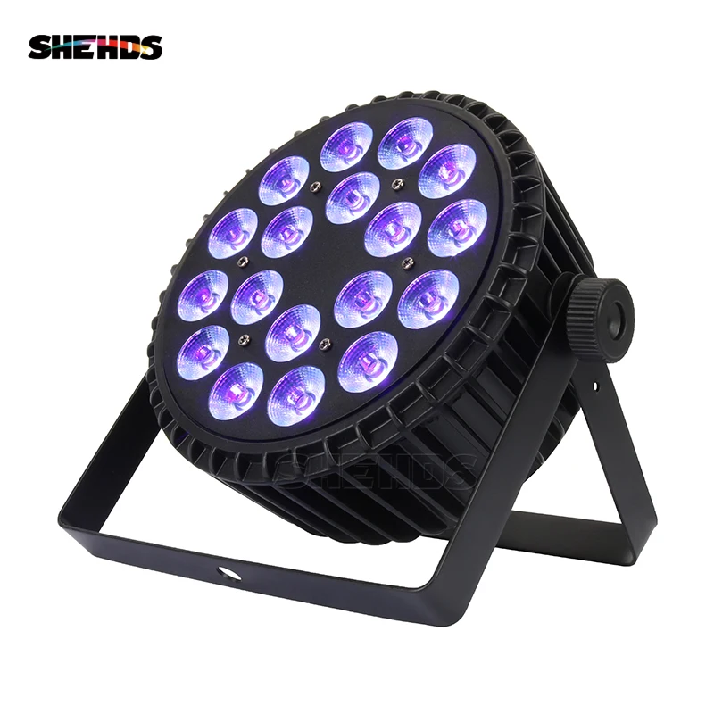 Светодиодный плоский Par из алюминиевого сплава 18x3 Вт только фиолетовый DMX512