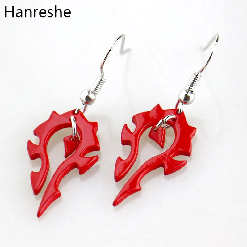 New World of Horde Drop Earrings the Horde Symble Game/Movie Punk Jewelry WOW Red enamel Earrings
New World of Horde Drop Earrings the Horde Symble Game/Movie Punk Jewelry WOW Red enamel Earrings