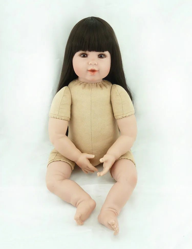 20 Inch Soft Silicone Reborn Baby Dolls Body Real Gentle Touch DIY Collect Doll Toys Long Human Hair Puzzle Toys Christmas Gifts
20 Inch Soft Silicone Reborn Baby Dolls Body Real Gentle Touch DIY Collect Doll Toys Long Human Hair Puzzle Toys Christmas Gifts