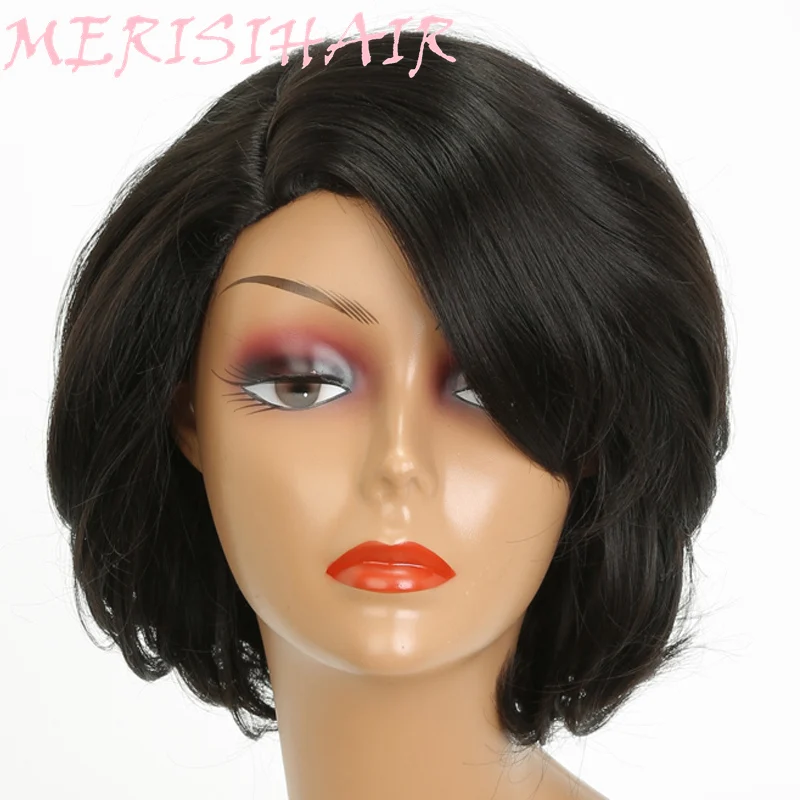 MERISI HAIR Short Synthetic Wigs For Black Women High Temperature Fiber Short Pixie Cut Style
MERISI HAIR Short Synthetic Wigs For Black Women High Temperature Fiber Short Pixie Cut Style
