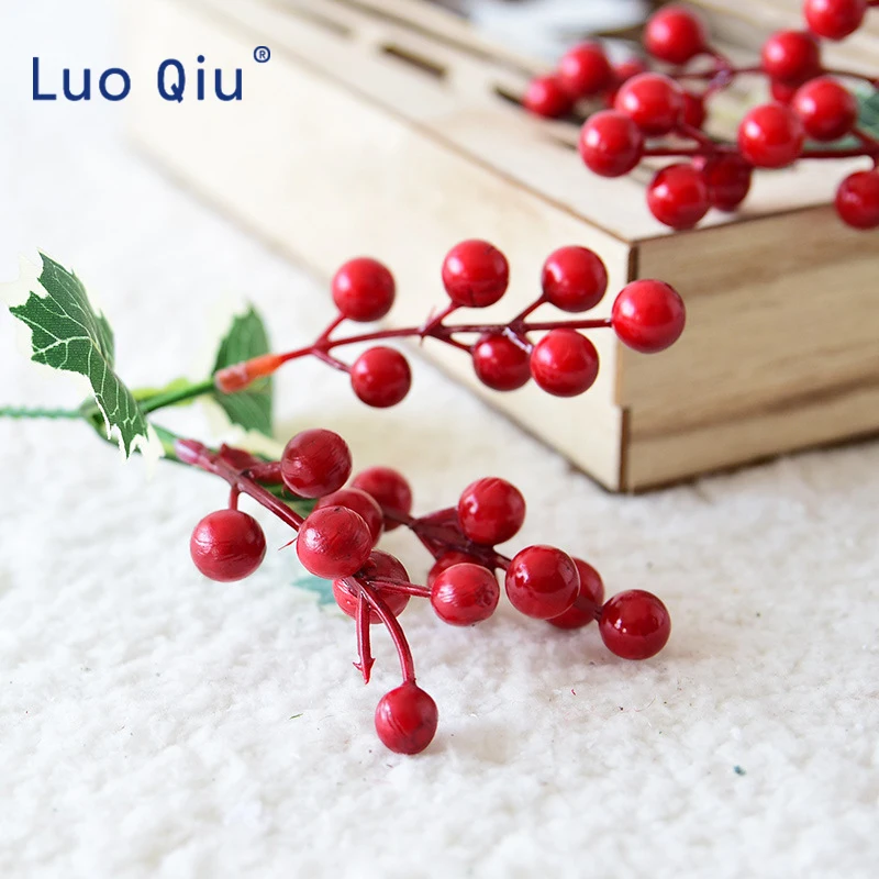 2pcs Christmas leaf simulation red fruit berry string branch Christmas tree decoration diy Accessories
2pcs Christmas leaf simulation red fruit berry string branch Christmas tree decoration diy Accessories