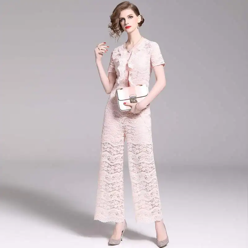 High Quality 2019 Jumpsuit Lace Bow Short Pink O Neck Patchwork Women Ankle-Length Pants Night Club Bodysuit Jumpsuit Wholesale
High Quality 2019 Jumpsuit Lace Bow Short Pink O Neck Patchwork Women Ankle-Length Pants Night Club Bodysuit Jumpsuit Wholesale