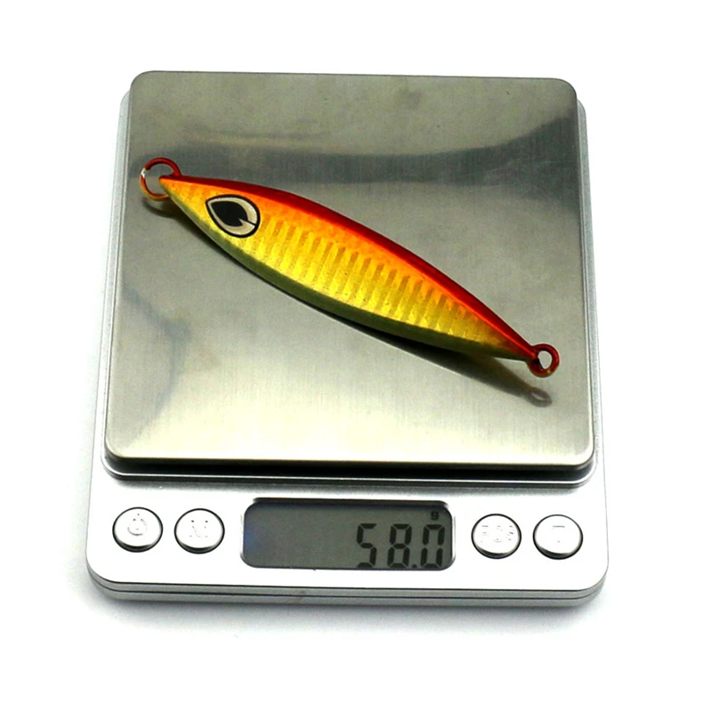 5PC Sea Fishing Lures 60G Metal Jig Saltwater Fishing Lure with Hooks Paillette Knife Wobbler Artificial Hard Bait Laser Body
5PC Sea Fishing Lures 60G Metal Jig Saltwater Fishing Lure with Hooks Paillette Knife Wobbler Artificial Hard Bait Laser Body