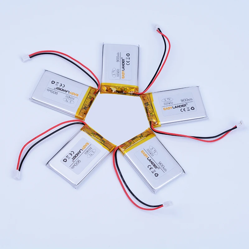 5pcs/Lot 3.7V 900mAh 503450 Rechargeable li Polymer Li-ion Battery For mouse recorder Bluetooth speaker RC toys Remote 053450
5pcs/Lot 3.7V 900mAh 503450 Rechargeable li Polymer Li-ion Battery For mouse recorder Bluetooth speaker RC toys Remote 053450