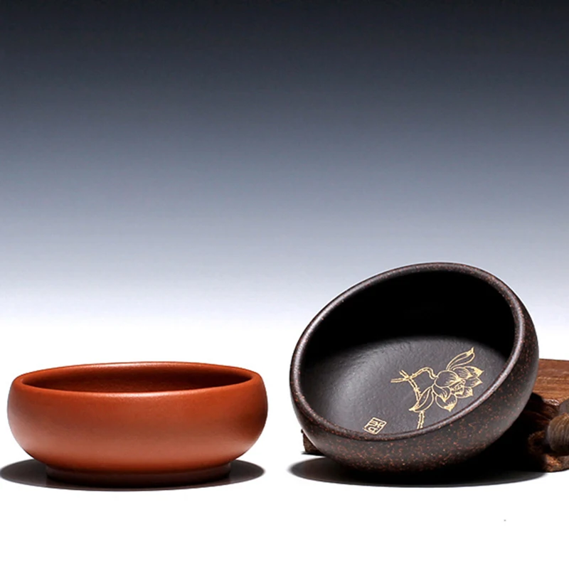 80cc Yixing Purple Clay Tea Cup Household Vintage Drinkware Hand Painted Lotus Pattern Master Mini Teacup Tieguanyin Small Bowls
80cc Yixing Purple Clay Tea Cup Household Vintage Drinkware Hand Painted Lotus Pattern Master Mini Teacup Tieguanyin Small Bowls