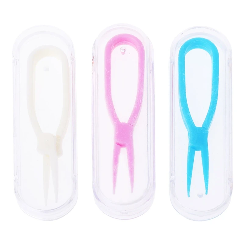 Контактные пинцеты для линз уход за мягким наконечником пластиковые инструменты