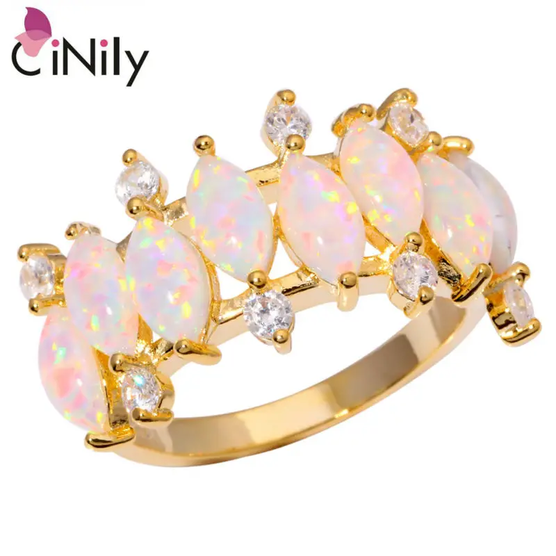 CiNily Created White Fire Opal Cubic Zirconia Yellow Gold Color Wholesale Retail Women Jewelry Ring Sz 7 8 9 OJ8887
CiNily Created White Fire Opal Cubic Zirconia Yellow Gold Color Wholesale Retail Women Jewelry Ring Sz 7 8 9 OJ8887