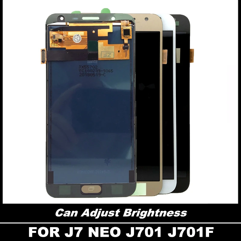 Можно регулировать яркость ЖК дисплея для Samsung Galaxy J7 neo J701 J701F J701M дисплей