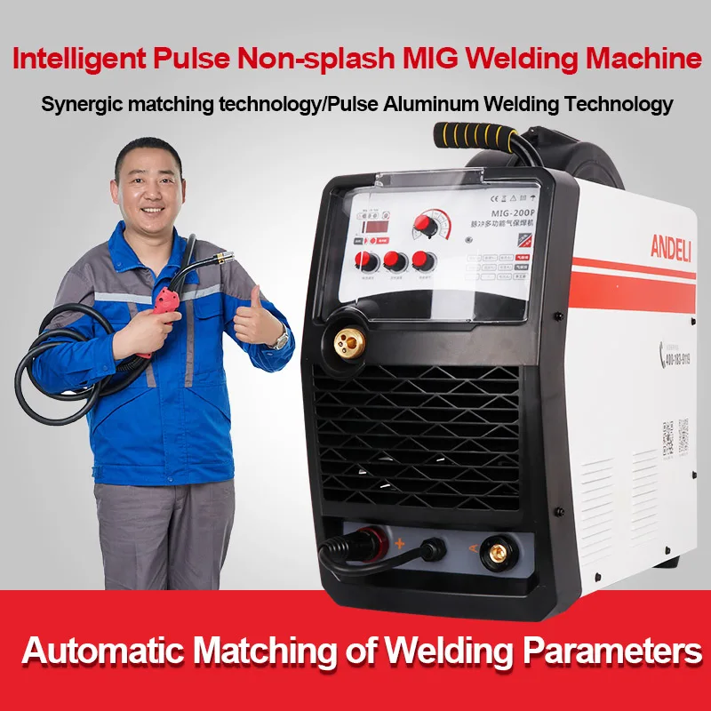 ANDELI Smart Single Phase Portable Synergy MIG Lasser Pulse MIG-200P Aluminium MIG Lassen Machine Double System MIG Lasser
ANDELI Smart Single Phase Portable Synergy MIG Lasser Pulse MIG-200P Aluminium MIG Lassen Machine Double System MIG Lasser