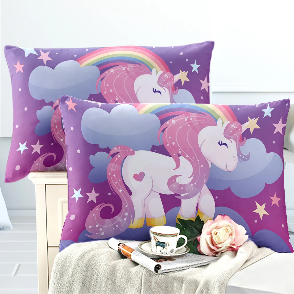 Colorful Cartoon Pillowcase Lovely Unicorn Print Pillow Case Child Sweet Pillow Cover Home Textile 2Pcs D20
Colorful Cartoon Pillowcase Lovely Unicorn Print Pillow Case Child Sweet Pillow Cover Home Textile 2Pcs D20