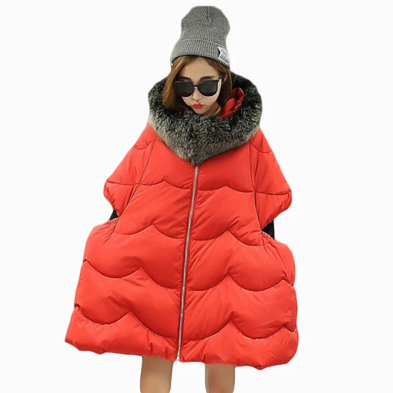 2018 WINTER WOMEN JACKET CLOAK MID-LENGTH THICKEN WARM PARKA MANTLE LARGE HAIR COLLAR HOODED COTTON LINER OVERCOAT ZL733
2018 WINTER WOMEN JACKET CLOAK MID-LENGTH THICKEN WARM PARKA MANTLE LARGE HAIR COLLAR HOODED COTTON LINER OVERCOAT ZL733