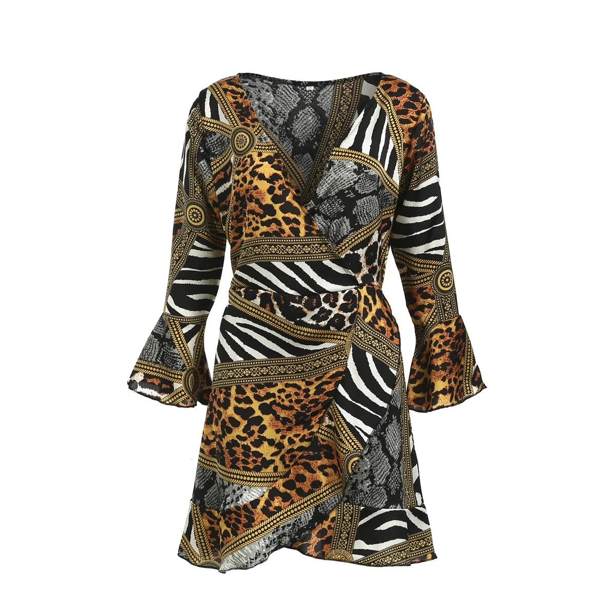 Sexy 2019 Women V-neck Sexy Leopard Snake Printed Ruffle Dress Long Sleeve Party Summer Beach Beach
Sexy 2019 Women V-neck Sexy Leopard Snake Printed Ruffle Dress Long Sleeve Party Summer Beach Beach