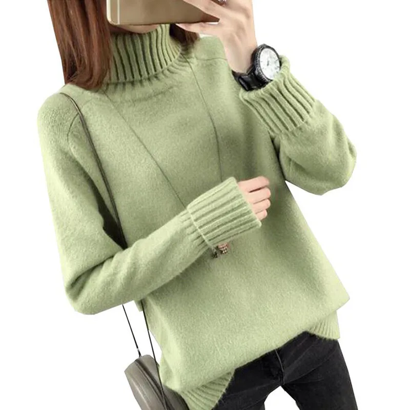 Turtleneck Sweater Female 2018 Autumn Winter Cashmere Knitted Women Sweater And Pullover Female Tricot Jersey Jumper Pull Femme
Turtleneck Sweater Female 2018 Autumn Winter Cashmere Knitted Women Sweater And Pullover Female Tricot Jersey Jumper Pull Femme