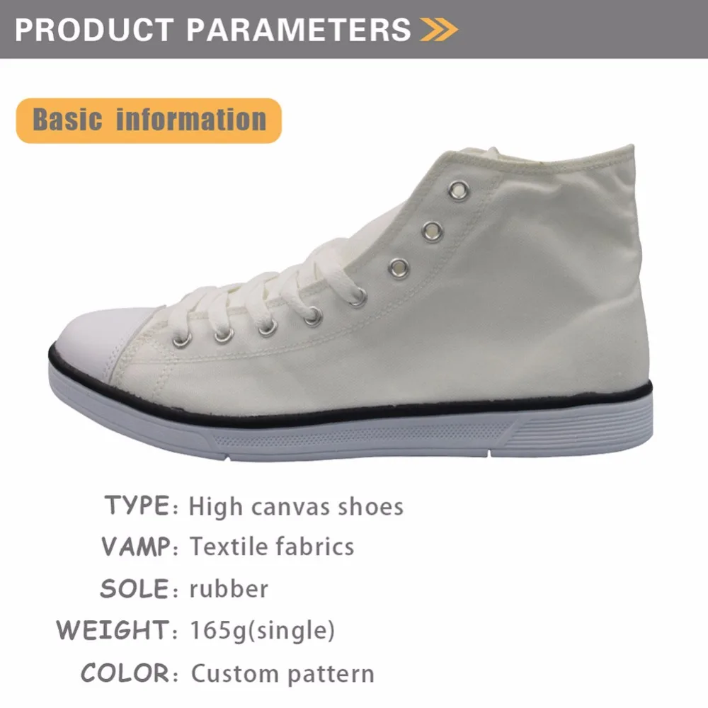 Customized Cute Happy Chef Pattern High Top Women Flats Canvas Shoes Fashion Casual Women's Vulcanize Shoes Sneakers Women 2019
Customized Cute Happy Chef Pattern High Top Women Flats Canvas Shoes Fashion Casual Women's Vulcanize Shoes Sneakers Women 2019