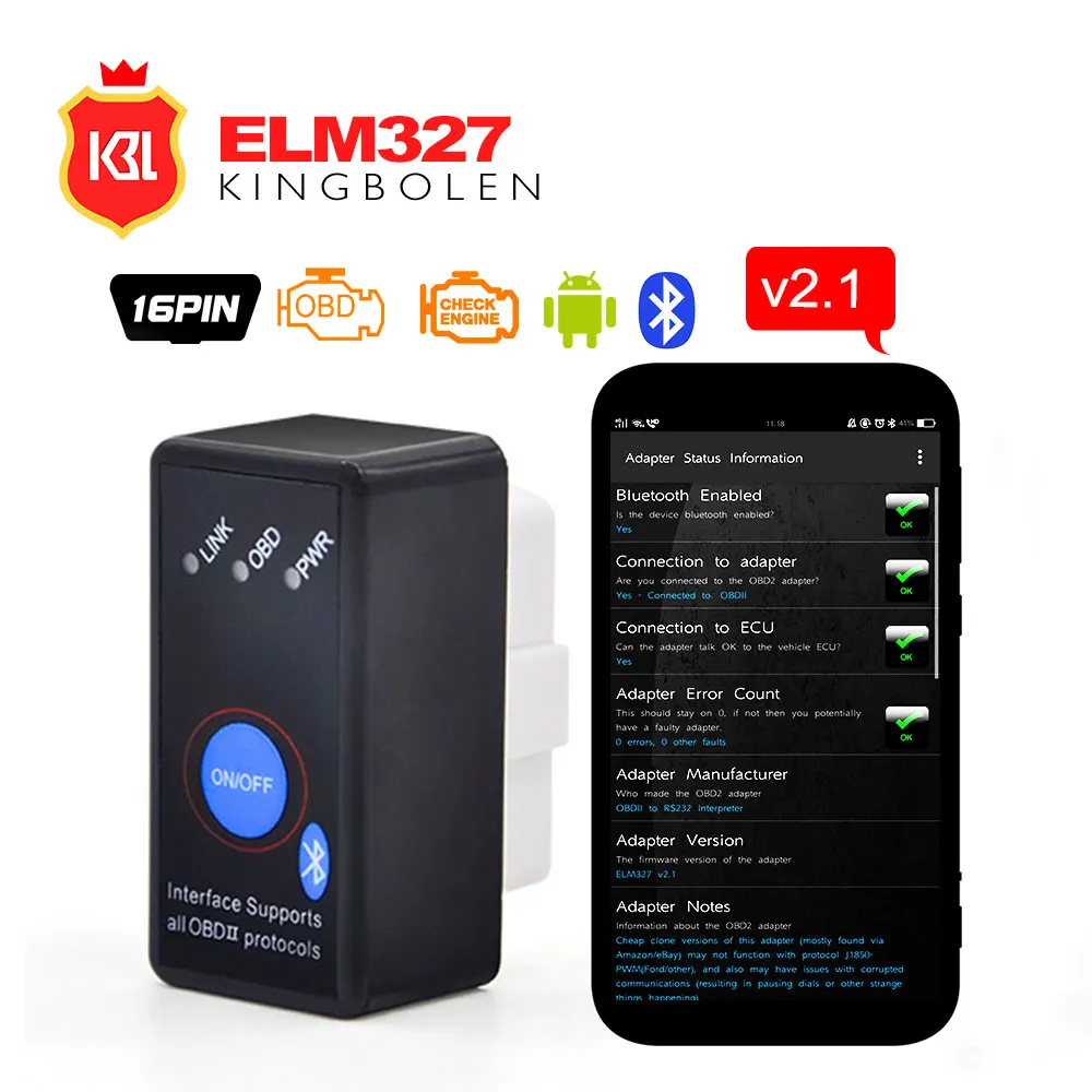 Супер Мини ELM327 с выключателем ELM 327 Bluetooth OBD2 OBD II может автобус диагностический