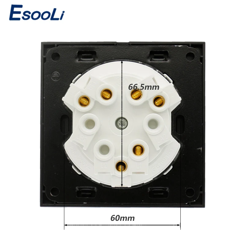 Новое поступление кристаллическая стеклянная панель Esooli 3 комплекта 1 способ