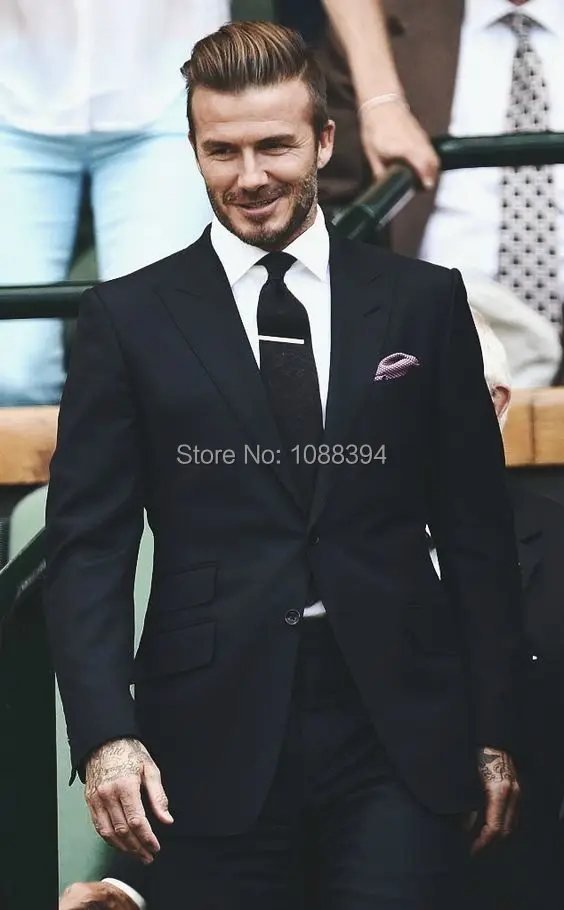 2016 New Men's Suit Style 2 Buttons Peak Lapel Black Wedding Groom Tuxedos For Men Groomsman Best Man Suit Jacket+Pants+Tie
2016 New Men's Suit Style 2 Buttons Peak Lapel Black Wedding Groom Tuxedos For Men Groomsman Best Man Suit Jacket+Pants+Tie