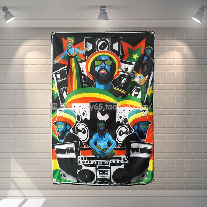 "raggae reggae" Heavy Metals Rock Band Banners Hanging Flag Wall Sticker Cafe Restaurant locomotive club Live Back Ground Decor
"raggae reggae" Heavy Metals Rock Band Banners Hanging Flag Wall Sticker Cafe Restaurant locomotive club Live Back Ground Decor