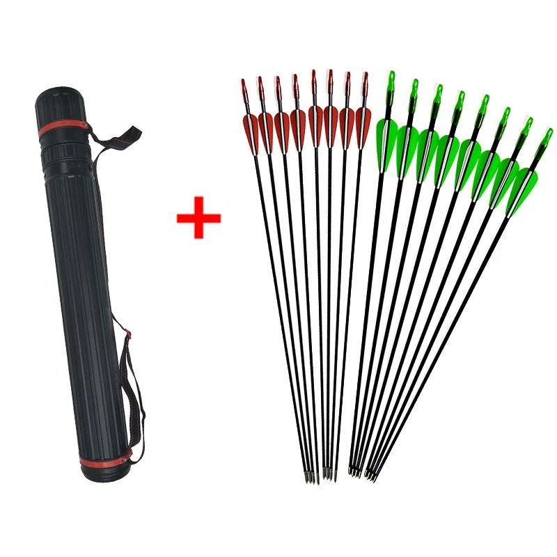 12pcs 31 inch Arrow 6mm Glass Fiber Arrow And 1pc Quiver Plastic Fletching Arrows Fiberglass Recurve Long Bow Practice
12pcs 31 inch Arrow 6mm Glass Fiber Arrow And 1pc Quiver Plastic Fletching Arrows Fiberglass Recurve Long Bow Practice