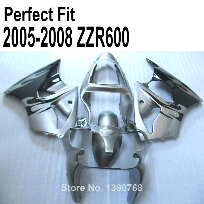 Silver ABS fairing kit for Kawasaki ZZR600 2005 2006 2008 05 07 08 custom fairings TP29
Silver ABS fairing kit for Kawasaki ZZR600 2005 2006 2008 05 07 08 custom fairings TP29