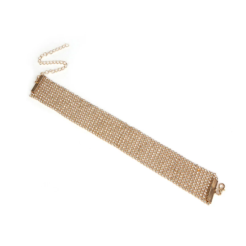 2018 New Rhinestone Choker Necklace Women Crystal Choker Statement chocker collar fashion jeweller