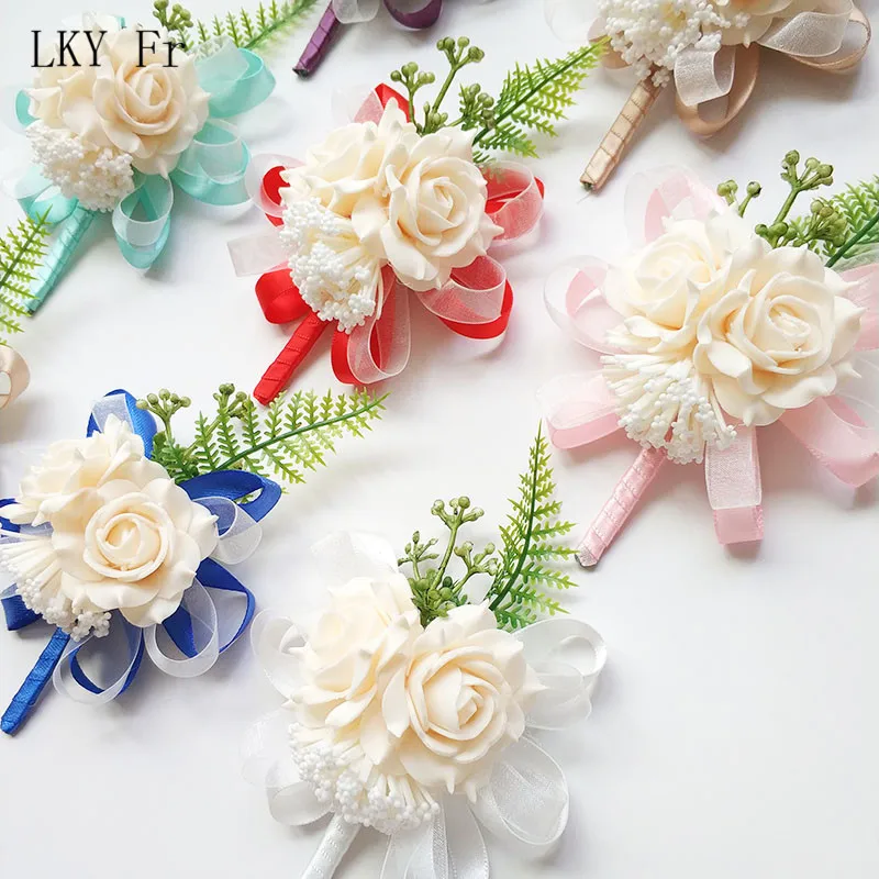 LKY Fr Boutonniere Pin Flowers Groomsmen Corsage Wedding Groom Boutonniere Buttonhole Wedding Witness Corsages Prom Accessories
LKY Fr Boutonniere Pin Flowers Groomsmen Corsage Wedding Groom Boutonniere Buttonhole Wedding Witness Corsages Prom Accessories