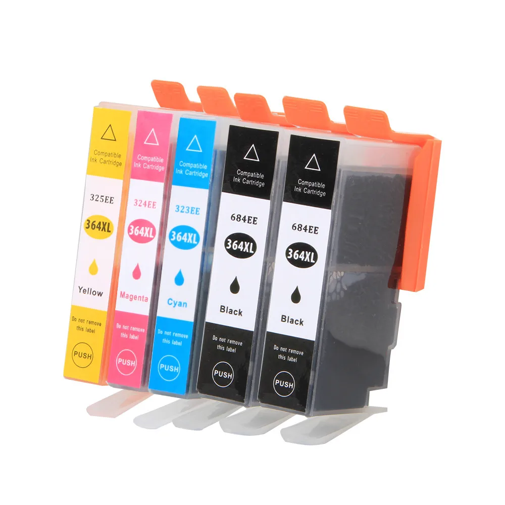 5Pack 364XL Ink Cartridge Replacement for HP 364 xl cartridges for Deskjet 3070A 5510 6510 B209a C510a C309a Printer
5Pack 364XL Ink Cartridge Replacement for HP 364 xl cartridges for Deskjet 3070A 5510 6510 B209a C510a C309a Printer