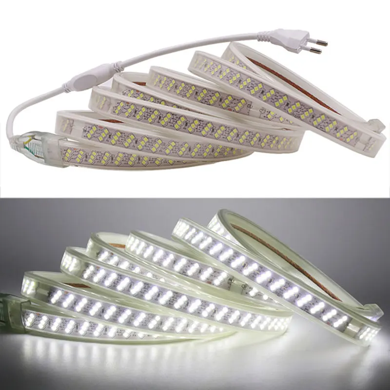 Super Bright AC220V SMD 2835 LED Strip 276Leds/m Flexible Waterproof Led Neon Rope Home Living Room Decoration With EU Plug
Super Bright AC220V SMD 2835 LED Strip 276Leds/m Flexible Waterproof Led Neon Rope Home Living Room Decoration With EU Plug