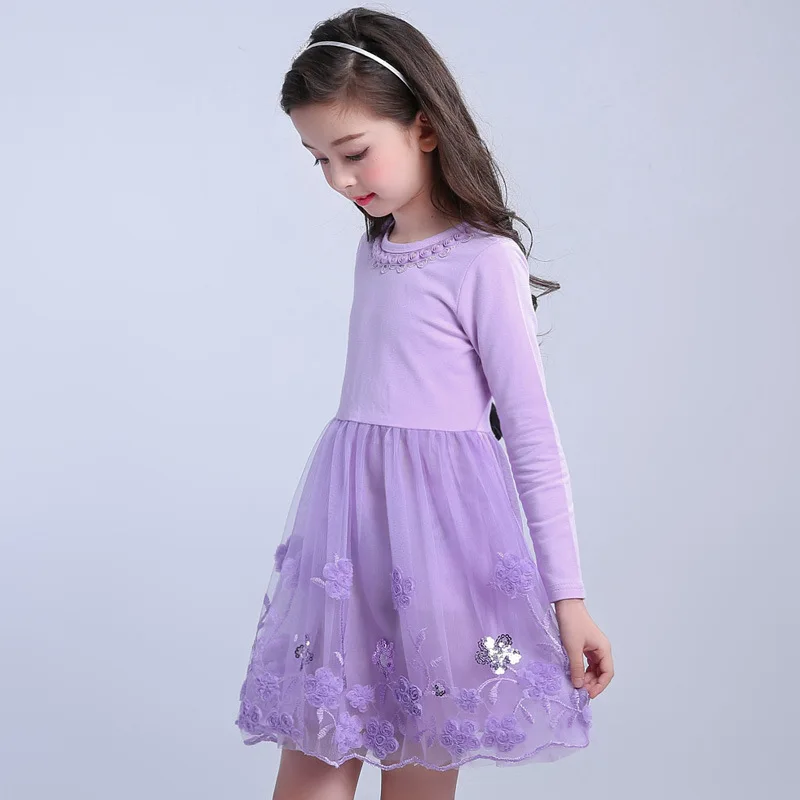 Spring Autumn Girls dress Beads embroidered Lace Kids princess dress beautiful Girls party dress Long sleeve O-Neck 3-9years
Spring Autumn Girls dress Beads embroidered Lace Kids princess dress beautiful Girls party dress Long sleeve O-Neck 3-9years