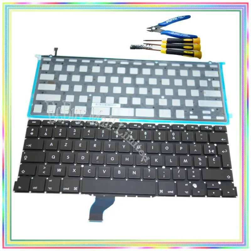 Brand new AZERTY FR French France Keyboard with Backlight & keyboard screws & screwdriver tools for Macbook Retina A1502
Brand new AZERTY FR French France Keyboard with Backlight & keyboard screws & screwdriver tools for Macbook Retina A1502
