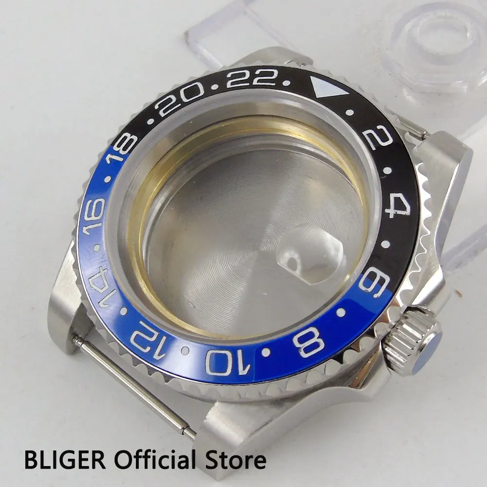 Sapphire Glass 43mm Blue Black Ceramic Bezel Stainless Steel Watch Case Fit For ETA 2836 Movement C30
Sapphire Glass 43mm Blue Black Ceramic Bezel Stainless Steel Watch Case Fit For ETA 2836 Movement C30