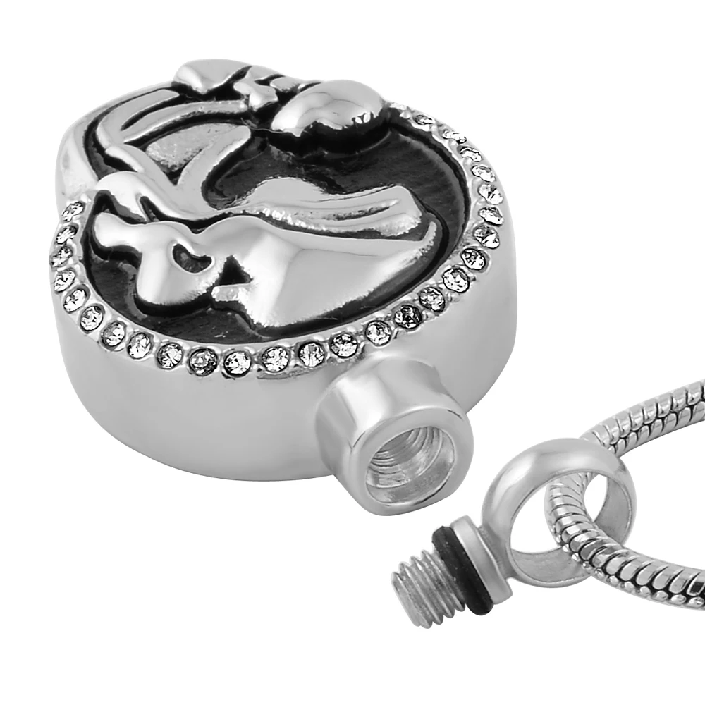 IJD9773 Mom Baby Stainless Steel Cremation Memorial Necklace for Ash Urn Unique Pendant Keepsake Jewelry
IJD9773 Mom Baby Stainless Steel Cremation Memorial Necklace for Ash Urn Unique Pendant Keepsake Jewelry