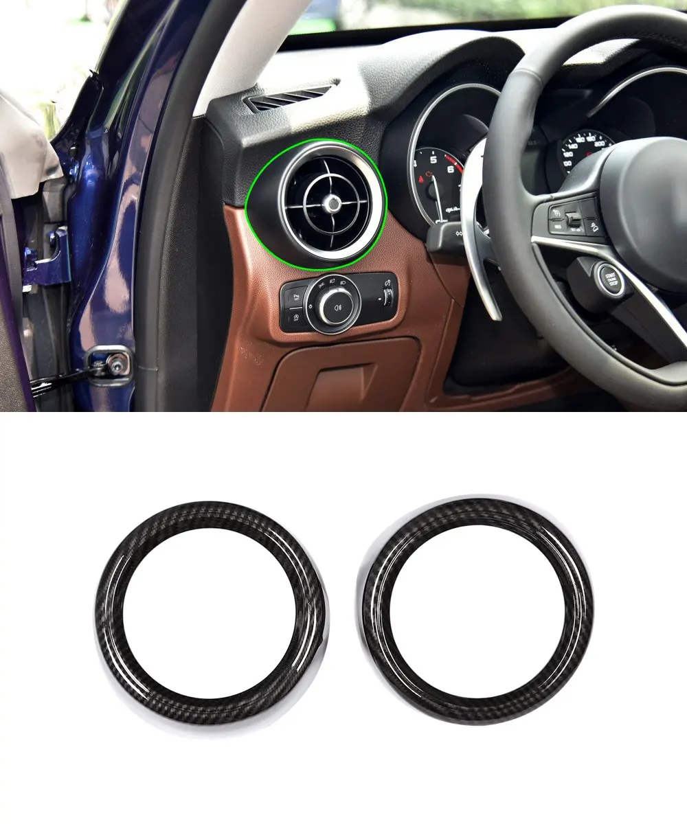 Carbon Fiber Style For Alfa Romeo Stelvio 2017 2018 ABS Car Front Side Air Conditioning Vent Outlet Cover Frame Trim 2pcs
Carbon Fiber Style For Alfa Romeo Stelvio 2017 2018 ABS Car Front Side Air Conditioning Vent Outlet Cover Frame Trim 2pcs