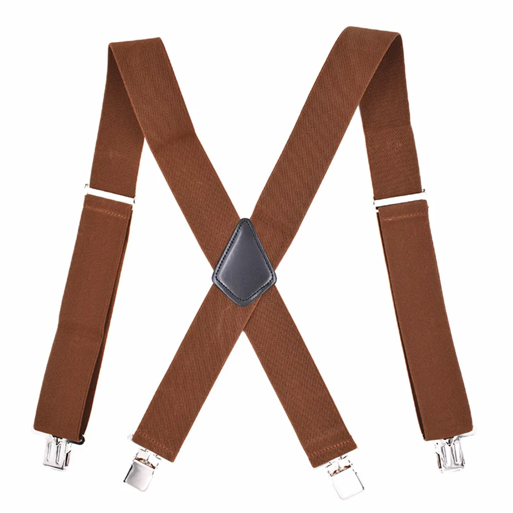Fashion Men's Elastic Adjustable Trouser Braces 5CM Wide Suspenders X Shape Strong Metal Clips Strap Clothing Accessories
Fashion Men's Elastic Adjustable Trouser Braces 5CM Wide Suspenders X Shape Strong Metal Clips Strap Clothing Accessories