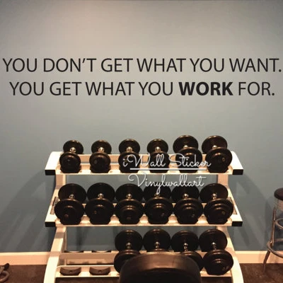 You Get What You Work For Quote Wall Sticker Gym Stickers Inspirational Quote Wall Decal Motivational Cut Vinyl Stickers Q89
You Get What You Work For Quote Wall Sticker Gym Stickers Inspirational Quote Wall Decal Motivational Cut Vinyl Stickers Q89
