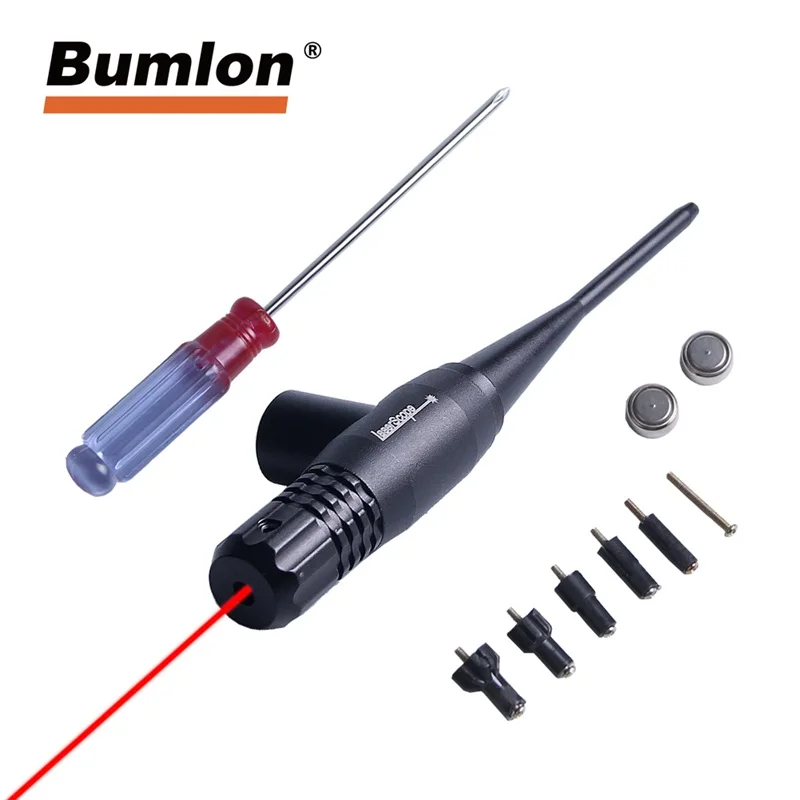 Red Dot laser Boresighter 0.22 - 0.50 Five Caliber Rifle Bore Sighter for Tactical Airsoft Hunting HT3-0033
Red Dot laser Boresighter 0.22 - 0.50 Five Caliber Rifle Bore Sighter for Tactical Airsoft Hunting HT3-0033